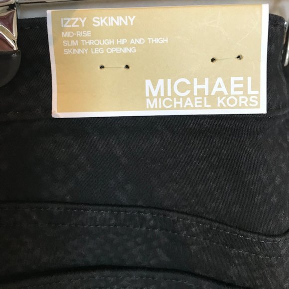 Michael Kors Snake Print Skinny Mid-Rise Jeans - Picture 3 of 5